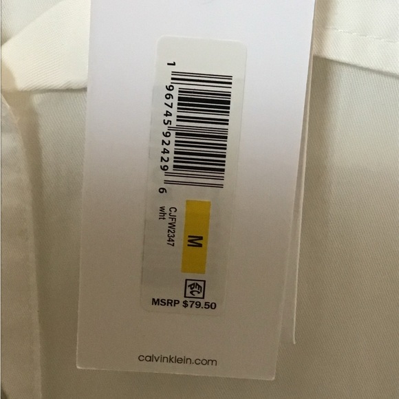 BUNDLE OF 2 Women’s White Shirts - Calvin Klein & EXPRESS - New With Tags! - Picture 5 of 5